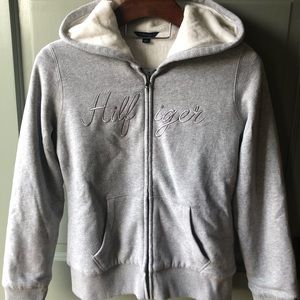 Tommy Hilfiger fur lined sweatshirt. New with tags